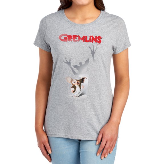 Gremlins Shadow Women's T Shirt, Athletic Heather, Medium