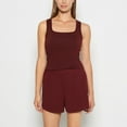 thumbnail image 3 of Square Neck Sleep Tank in Russian Ruby, 3 of 5