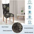 thumbnail image 4 of Printed Dining Chair Slipcovers Washable Softness Elastic Installation Chair Protector Banquet Chair Seat Cover for Hotel and Wedding Ceremony(Colour18,Set of 4), 4 of 7
