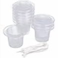 thumbnail image 3 of Yardwe 10PCS 4 Inch Garden Net Cup Pots Plastic Hydroponics Net Pot Bucket Basket for Hydroponics Supplies Round Net Pots with Cotton Rope (White), 3 of 4