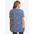 thumbnail image 3 of Jessica London Women's Plus Size Stretch Cotton Square Neck Tunic, 3 of 6