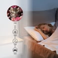 thumbnail image 4 of Personalized Wall Clock Non-Ticking Silent Clocks Battery Operated Round Clocks Decorative for Bathroom,Office-Fluffy Kitten Surrounded By Pink And Red Roses(16inch), 4 of 4