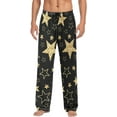 thumbnail image 2 of FREEAMG Star Cotton Pajama Pant for Men, Super Soft Lightweight Lounge Pajama Bottoms Drawstring Sleepwear Pant with 2 Pockets, 2 of 7