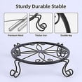thumbnail image 4 of Elegante soporte decorativo de metal para plantas en maceta, soporte resistente con revestimiento antioxidante para uso en interiores y exteriores, soporte resistente con patas dobles de metal liso, 4 of 5