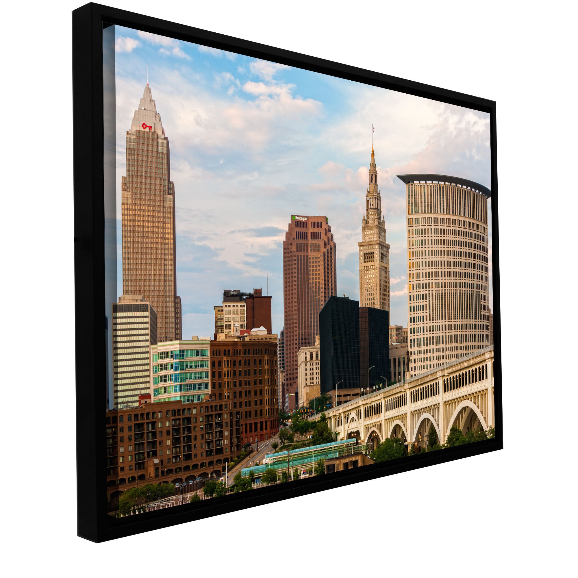 Cody York "Cleveland 9" Floater-Framed Gallery-Wrapped Canvas