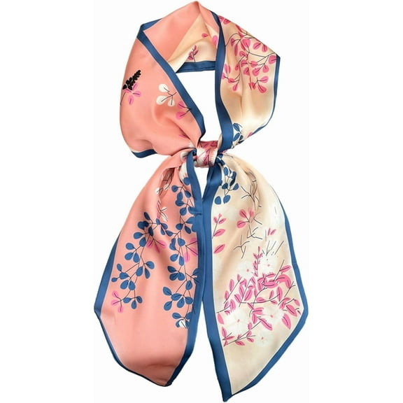 CAILDANL Hair Scarf for Women Fashion Silky Satin Headscarf Wrap Breathable Lightweight Neck Scarves For Handbag Accessories