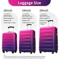 thumbnail image 3 of Hardshell Luggage Sets 3 Piece, Gradient Color Expandable Suitcase with Spinner Wheels and Tsa Lock, Lightweight Carry on Luggage 20" 24" 28", 3 of 9