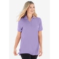thumbnail image 5 of Woman Within Plus Size Perfect Short-Sleeve Polo Shirt, 5 of 6