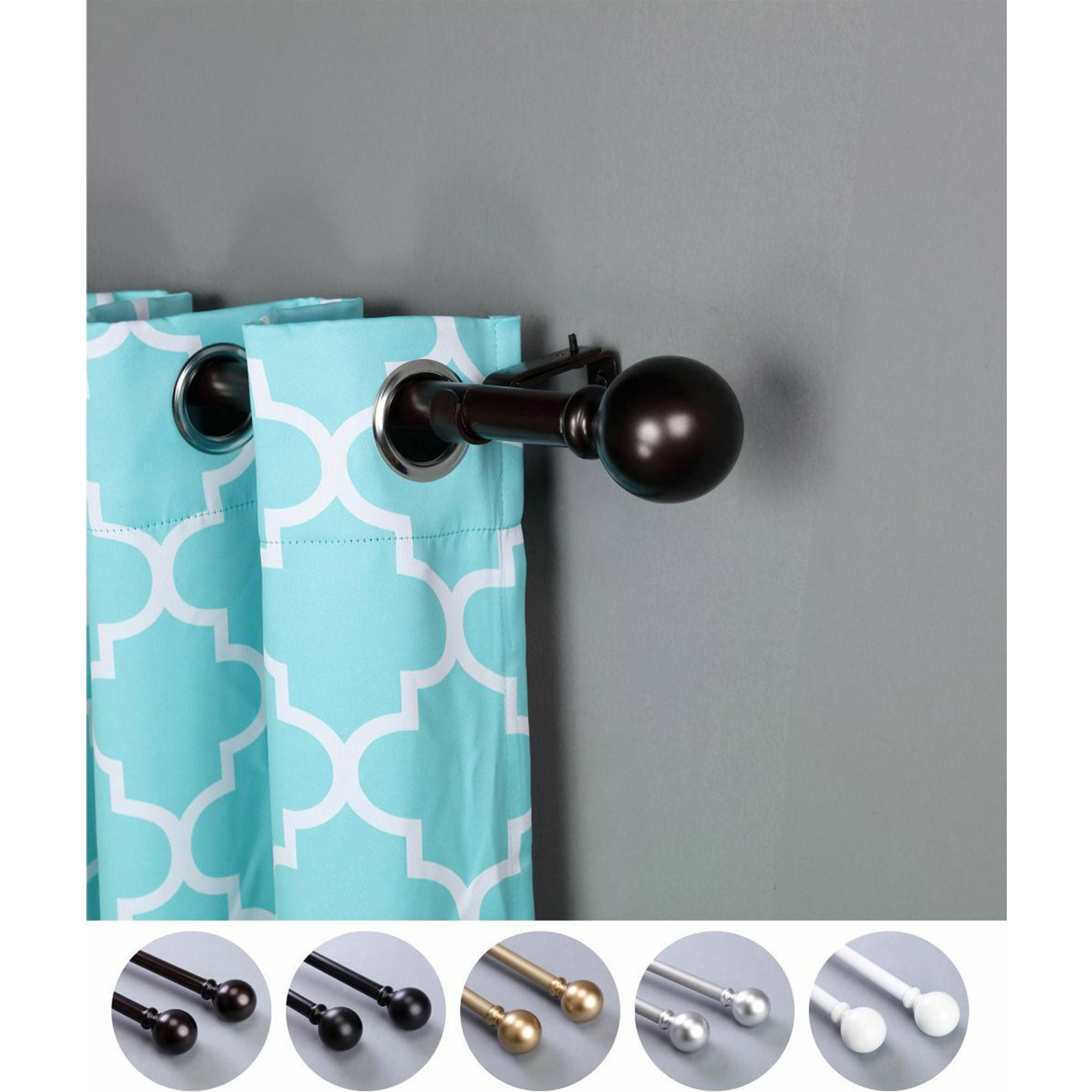 YouLoveIt Window Curtain Rod 42"126" Adjustable Telescoping Curtain