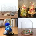 thumbnail image 5 of YWMJZEU Dust-proof Cloche Dome Toys Jar w/ Cover and Base f/ Home Store Garden Decor Brown A, 5 of 9