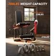 thumbnail image 2 of GARVEE 6 in 1 Leg Extension and Curl Machine,700LB Adjustable Leg Workout Equipment for Home Gym,Seated Leg Extension and Lying Curl Machine for Compatible with 1" and 2" Plates,Red&Black, 2 of 8