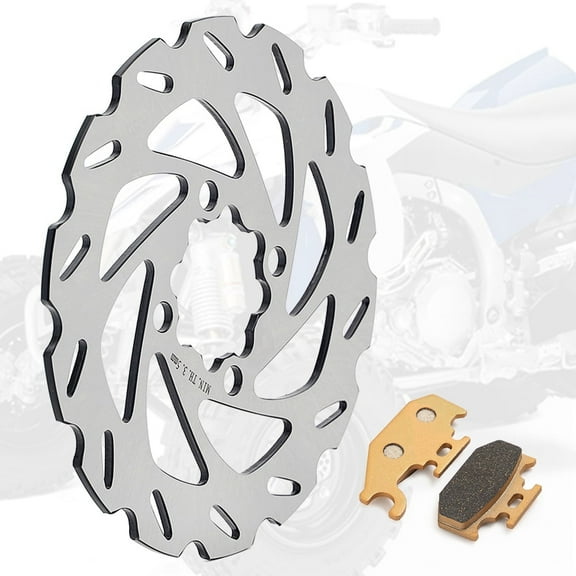 Rear Brake Disc Rotor with Brake Pads for Yamaha Raptor 700R YFM700R 2006 - 2012