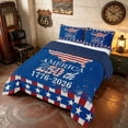 thumbnail image 2 of Manfei Grunge Map Stars Full Size Comforter Sets, America 250th Birthday Bedding Comforter Set, Red Blue White, Navy Reversible 3-Piece, 1 Comforter and 2 Pillowcases, 2 of 6