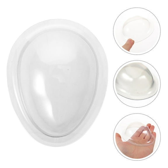 LABSERRON 4Pcs Plastic Doll Face Protective Mask for and Dolls Clear Design Oval Shape