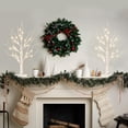 thumbnail image 4 of Vanthylit Árbol de Navidad de mesa, árbol de abedul blanco con luces LED, juego de 2, luces de árbol de color blanco cálido, temporizador con pilas, decoraciones de Navidad, árbol iluminado para decor, 4 of 4