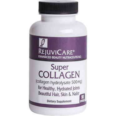 Rejuvicare Super Collagen Capsules for Beauty, Healthy Joints, Hair, Skin, Nails, 90 servings