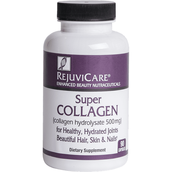 Rejuvicare Super Collagen Capsules for Beauty, Healthy Joints, Hair, Skin, Nails, 90 servings