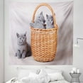 thumbnail image 1 of Kitten Tapestry, 3 British Cats Kitties in Basket Animals Fluffy Pets, Fabric Wall Hanging Decor for Bedroom Living Room Dorm, 5 Sizes, Pale Brown Grey Dust, by Ambesonne, 1 of 1