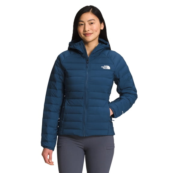 The North Face Belleview Stretch Down Hoodie Shady Blue 2XL