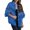Blue, variant on Vedolay Tops for Women Casual Women's Oversized Fringe Jean Jacket Long Sleeve Denim Jackets,Green M