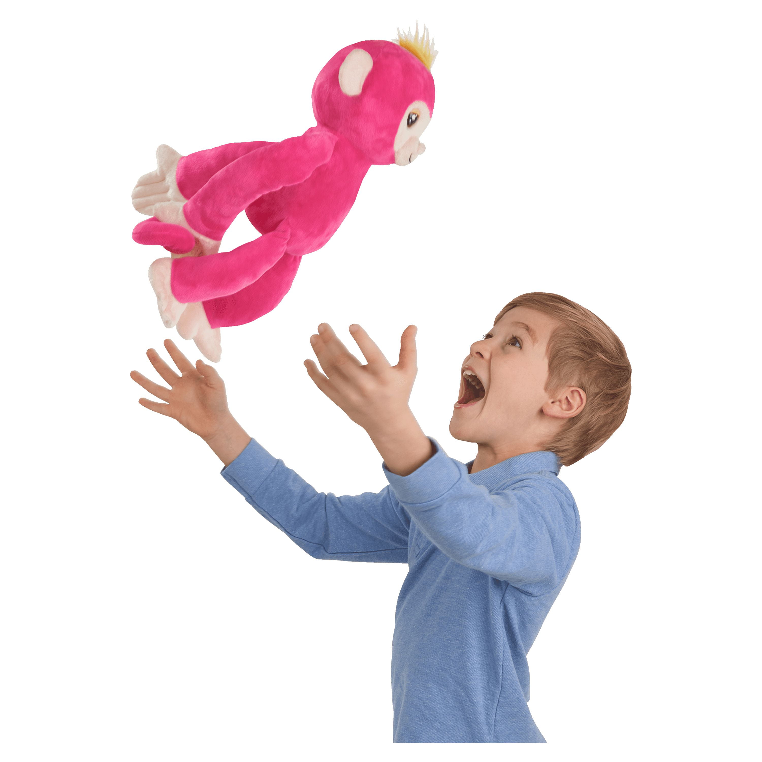 Fingerlings HUGS Bella Pink Interactive Plush Monkey by WowWee