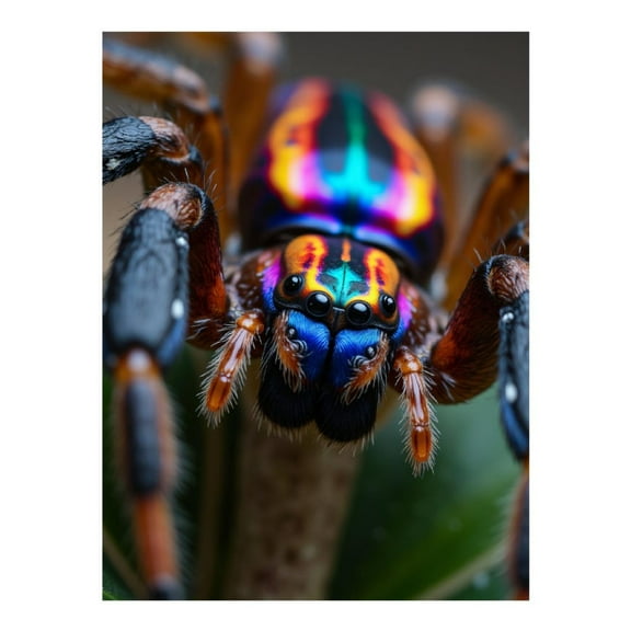 Diamond Art Kit for Adults, Colorful Jumping Spider Closeup Diamond Painting for Adults Beginners, 5D DIY Diamond Art Painting Kits, Colorful Diamond Painting Craft for Home Decor 12x16