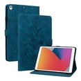 thumbnail image 2 of FJLBDE Case for iPad 9th 8th 7th Gen 10.2 inch 2021 2020 2019, Embossed Flower PU Leather Flip Wallet Folio Stand Cover, Blue, 2 of 7