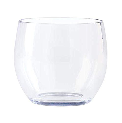 G.E.T. Enterprises Clear 8oz. Stemless Wine, Break Resistant Dishwasher Safe San Stemless Wine Glasses Collection SW-1460-CL-EC (Pack of 4) - image 1 of 2