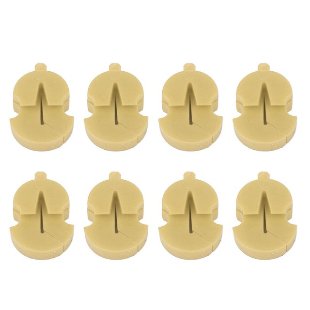 8Pcs Single Hole Violin Mute Rubber Practice Mute Musical Accessory Parts For Lower The Volume Of The Instrument