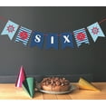 thumbnail image 2 of Inkdotpot Ready To HangI Am SixBirthdayBaby BoyBuntingPennant Banner PirateBirthday Party DecorationsFlag Banner, 2 of 4