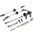 thumbnail image 1 of ZheElen 6piece CNC Machined Front Rear Portal Axle DIY Kit For WPL 1/16 C14 RC Car Part Titanium, 1 of 6