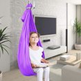 thumbnail image 4 of Somnr Kids Sensory Hammock - Therapy Swing for Autism & ADHD, Indoor/Outdoor Use-Purple, 4 of 7