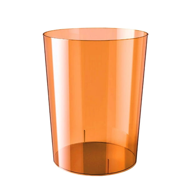 Cubo de basura transparente minimalista, contenedor de basura, papelera para residuos Marrón L