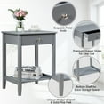 thumbnail image 6 of Costway Nightstand End Table Storage Display Bedroom Furniture Drawer Shelf Beside Grey, 6 of 10