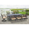 thumbnail image 6 of Cambridge Seasons 9-Piece Dining Set in Tan with Six Dining Chairs, Two Swivel Rockers and an Extra-Long Dining Table, 6 of 7
