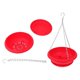 thumbnail image 4 of Red Plastic Hanging Flowerpot for Storage Made of Sturdy and Durable Moderate Size, 4 of 4