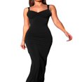 thumbnail image 2 of Ruched Cocktail Party Dress with Sleeveless and Backless Design for Women, 2 of 9