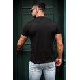 thumbnail image 1 of ABPHQTO Camiseta para hombre con gráfico de la bandera estadounidense Black Freedom para hombre, 1 of 5