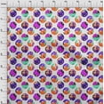 thumbnail image 4 of oneOone Viscose Chiffon Orange Fabric Abstract Galaxy Circle Fabric For Sewing Printed Craft Fabric By The Yard 42 Inch Wide, 4 of 4