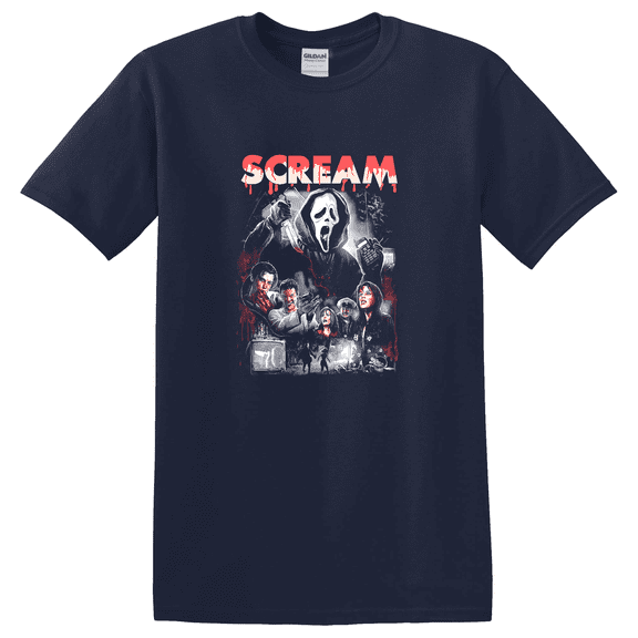 Scream Ghostface Horror Movie Retro Graphic T-Shirt