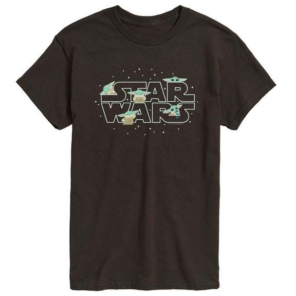 Star Wars - The Mandalorian Grogu Logo - Men's Short Sleeve Graphic T-Shirt
