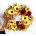 thumbnail image 6 of Artificial flowers,Fall Wreath 20" Fall Decorations Indoor Fall Porch Decor Artificial Autumn Wreath Fall Decor With Sunflowers Berries Bow Thanksgiving Wreath Halloween Wreath For Front Door, 6 of 9