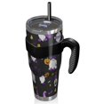 thumbnail image 2 of 40oz Tumbler,Halloween Gnomes and Pumpkins Insulated Tumblers with Removable Handle,Stainless Steel Double Vacuum Coffee Tumbler Cup with Straw for Home,Office,Travel,Party, 2 of 5
