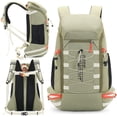 thumbnail image 2 of Mochila Bseash Impermeable 40L para Senderismo y Camping - Verde, 2 of 9