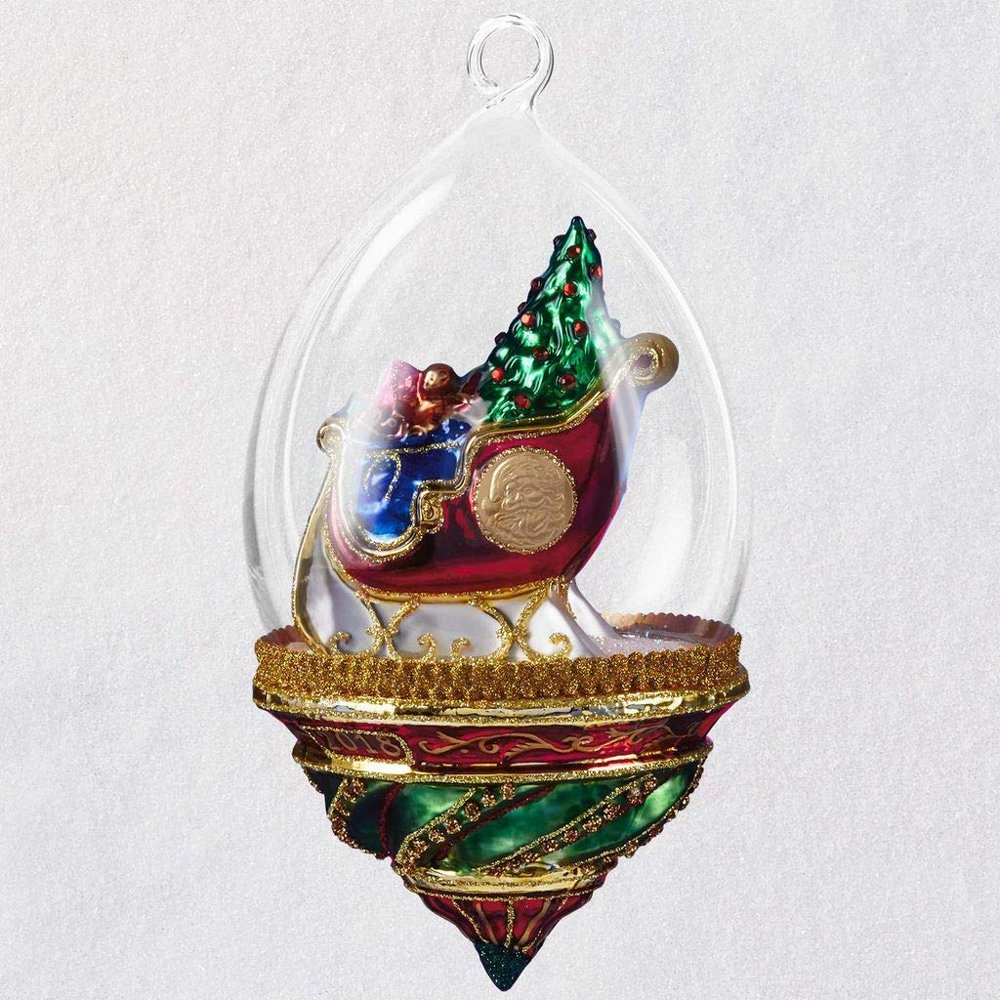 Hallmark Heritage Collection Ornament Santa's Sleigh Dome Walmart