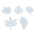 thumbnail image 4 of Molde para posavasos DIY Bling Bling 5 piezas de moldes de silicona con forma de hojas, 4 of 12