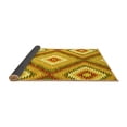 thumbnail image 2 of Ahgly Company Indoor Round Southwestern Yellow Country Area Rugs, 4' Round, 2 of 4