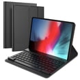 thumbnail image 1 of Chainplus Étui pour iPad Pro 11 Pouces 2018 avec Clavier - Rétroéclairage 7 Couleurs/centaines de DIY - Clavier Sans Fil pour iPad Pro 11 Pouces 2018 Noir, 1 of 9