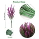 thumbnail image 3 of 10 Flores Artificiales de Lavanda, Ramos de Plástico de 38 Cm de Largo para Bodas, Hogar, Jardín, Decoración Interior y Exterior, Color Morado., 3 of 6
