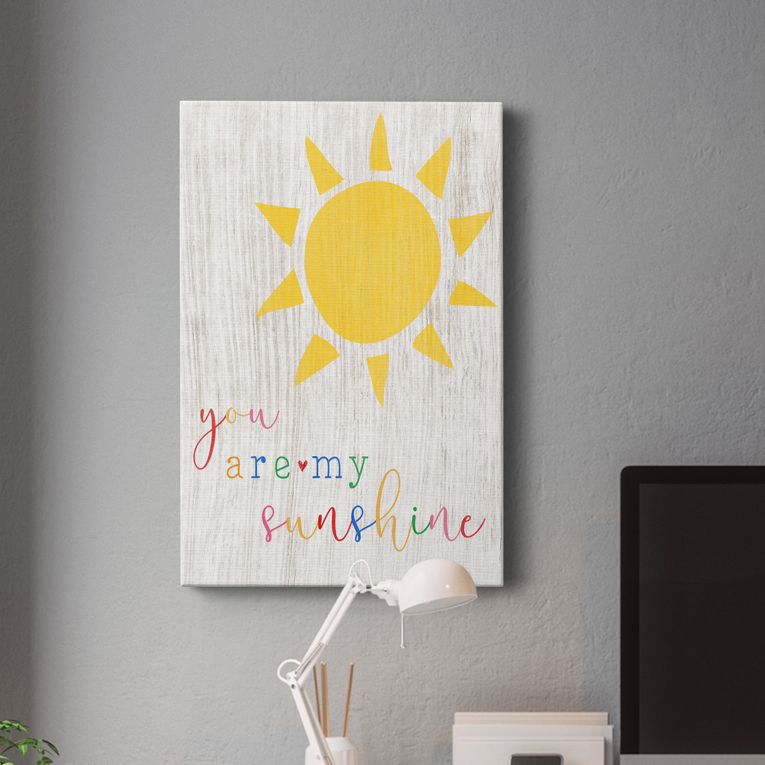 You are my Sunshine Premium Gallery Wrapped Canvas - Ready to Hang - 8 x 12